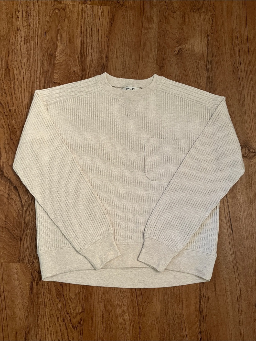 ON 34th Waffle Knit Pullover